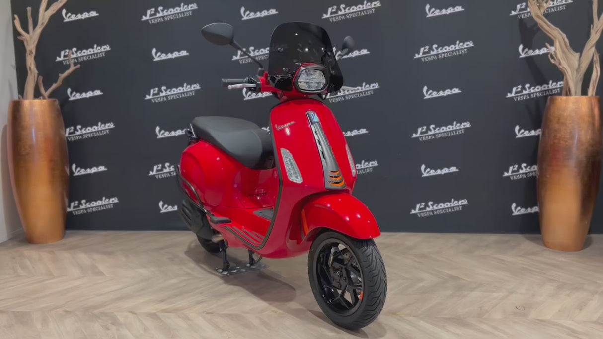 Vespa Sprint S E5 FACELIFT Rosso Coraggioso Glans Rood